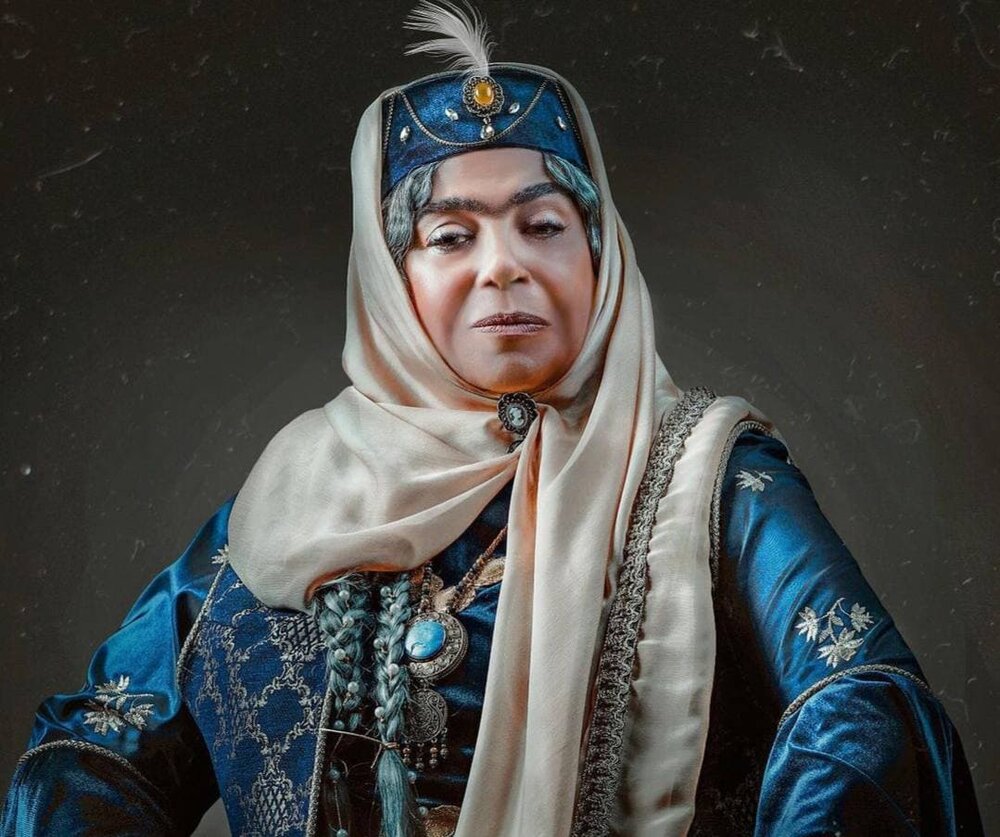 گوهر خیراندیش، در نقش همسر ناصرالدین‌شاه در سریال «آهوی من مارال»/ عکس