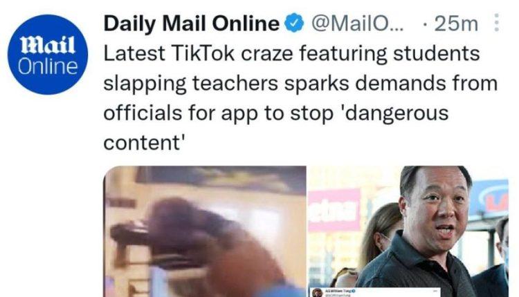 سیلی زدن به معلمان ترند این روزهای کاربران در تیک تاک سیلی زدن به معلمان ترند این روزهای کاربران در تیک تاک