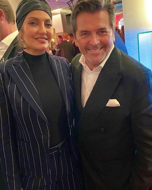 مهناز افشار در کنار خواننده مدرن تاکینگ + عکس