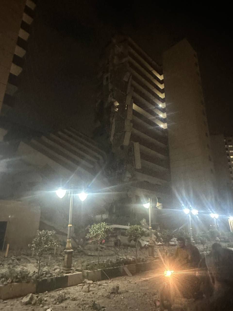 حمله موشکی اسرائیل به ساختمان مسکونی در تهران