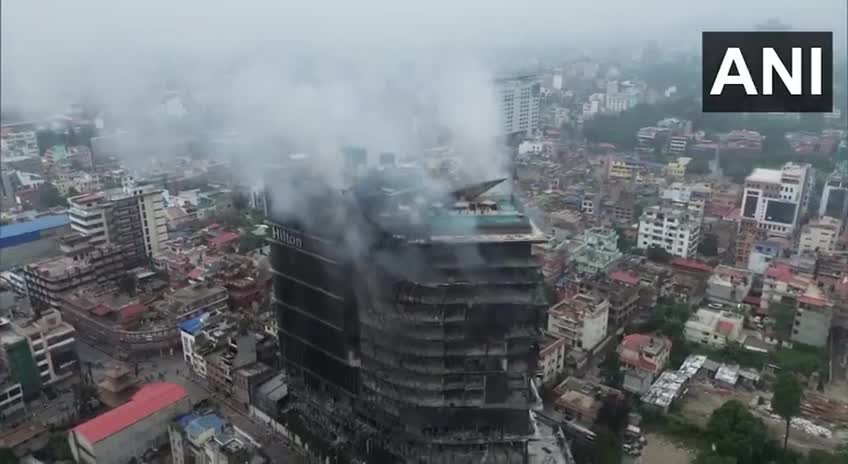 آتش‌سوزی در هتل پنج‌ستاره هیلتون در پایتخت نپال