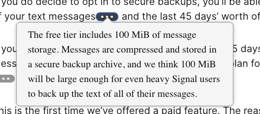 سیگنال قابلیت پشتیبان‌گیری از چت‌ها را معرفی کرد: طرح‌های رایگان و پولی
