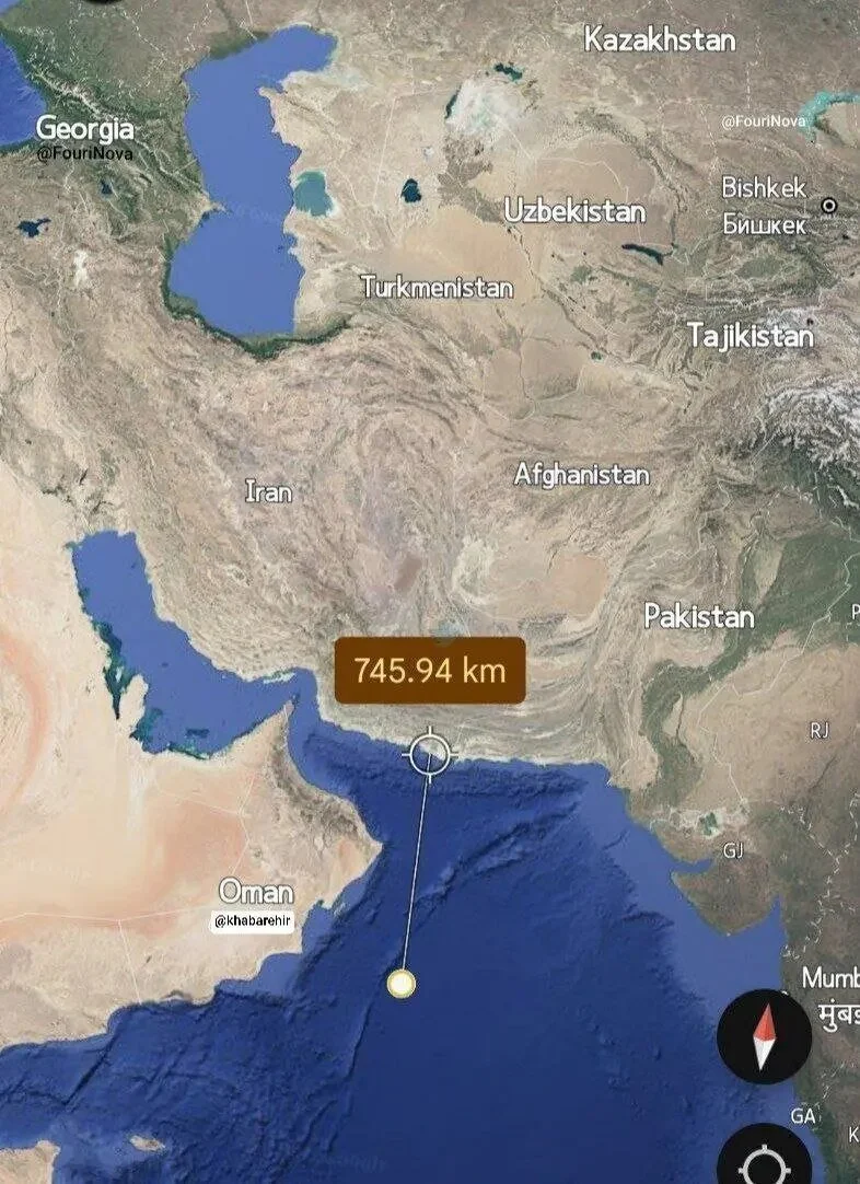 فاصله دقیق ناو آبراهام لینکلن با ایران مشخص شد