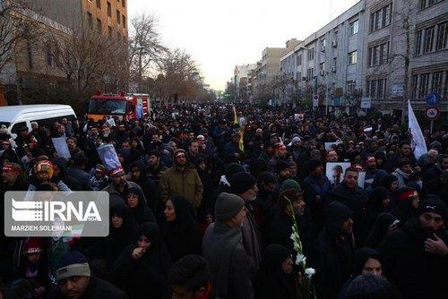گزارش تصویری مردم تهران با سردار شهید سپهبد قاسم سلیمانی