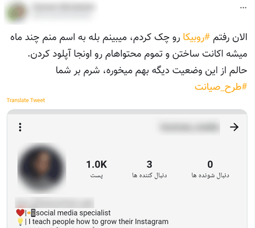 ماجرای ساخت اکانت فیک برای سلبریتیها در روبیکا از سیر تا پیاز